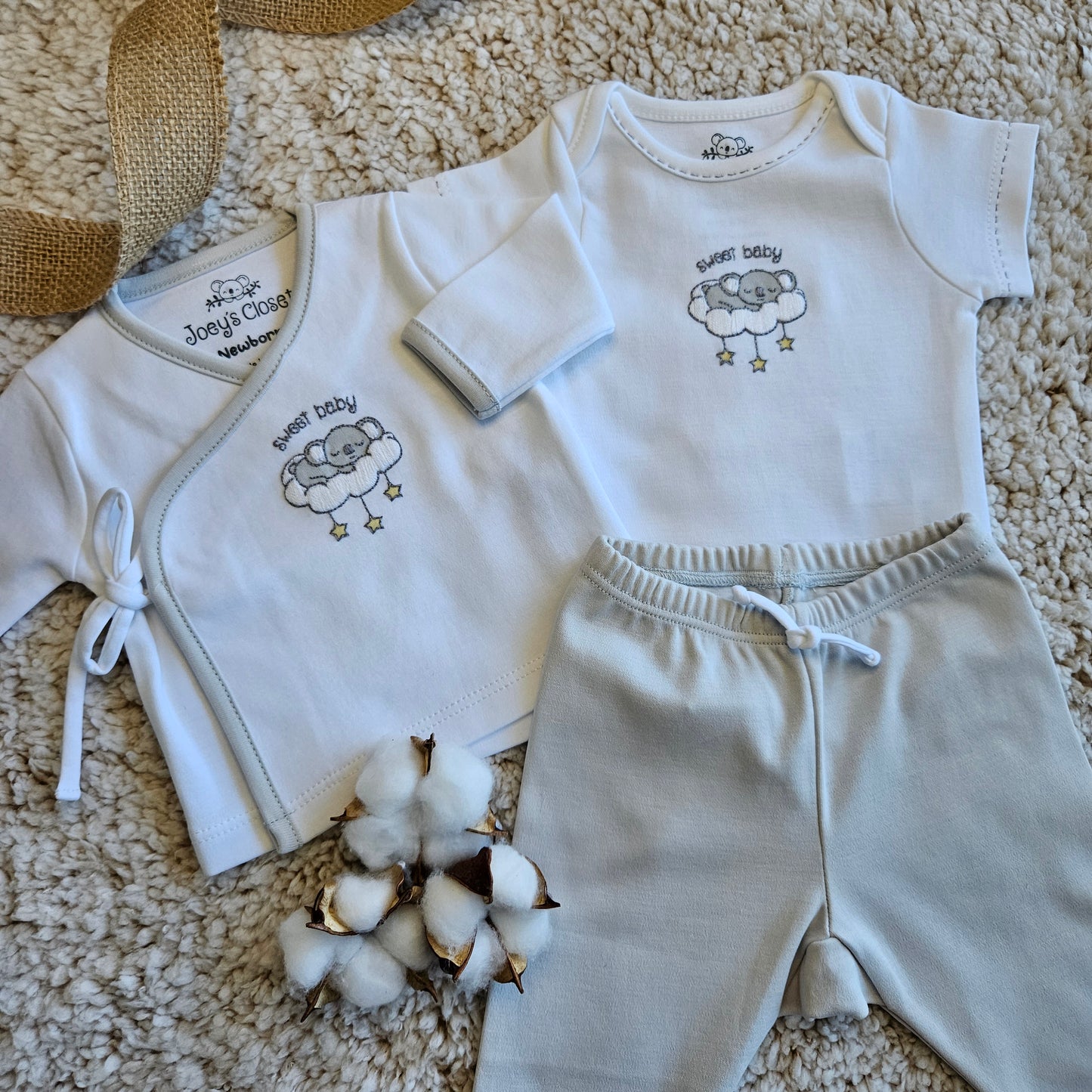 Sweet Baby Hypoallergenic Pants for comfort | Soft Pima Cotton for Babies | Joeyscloset.com