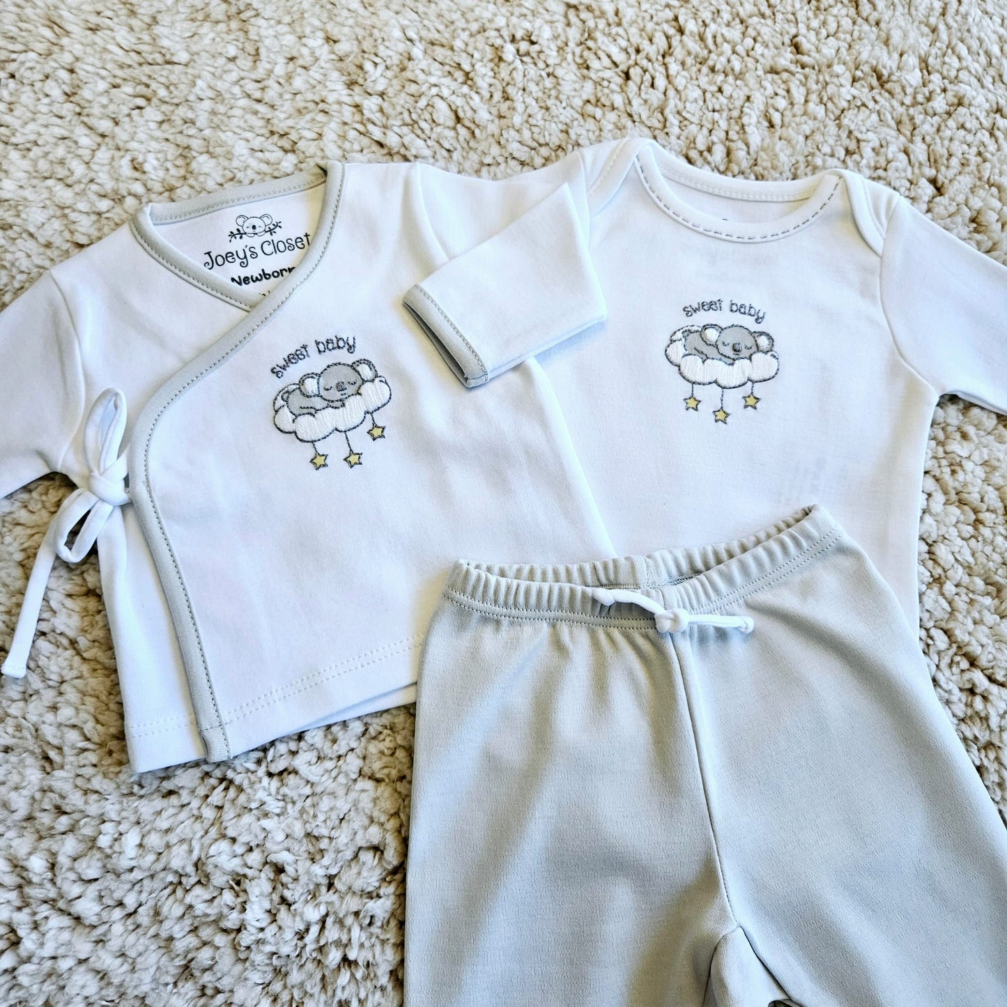 Pima Cotton Bodysuit for Sensitive Skin | Affordable Hypoallergenic Baby Clothes | joeyscloset.com