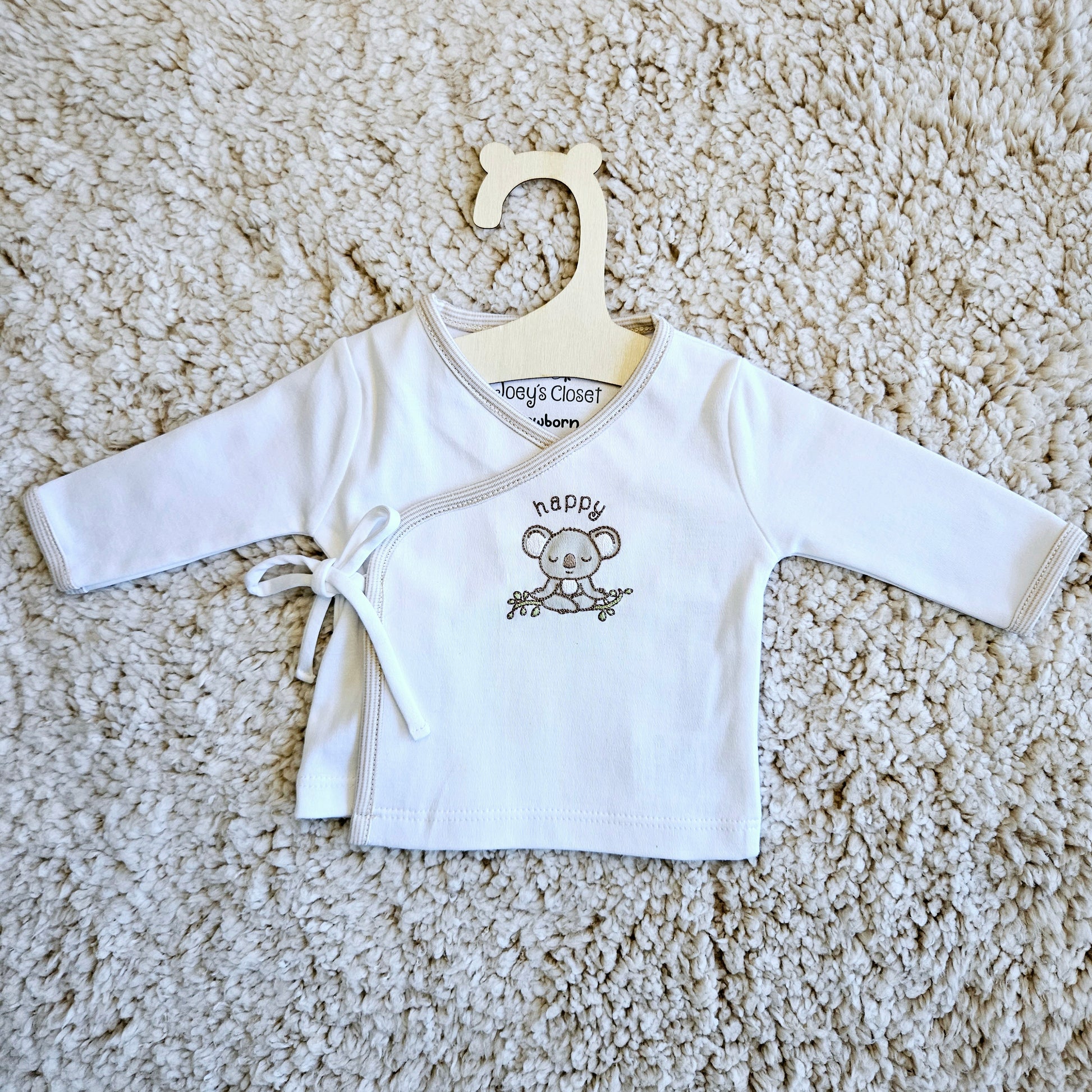 Happy Koala Collection Baby Jacket | unisex hypoallergenic baby clothes | joeyscloset.com